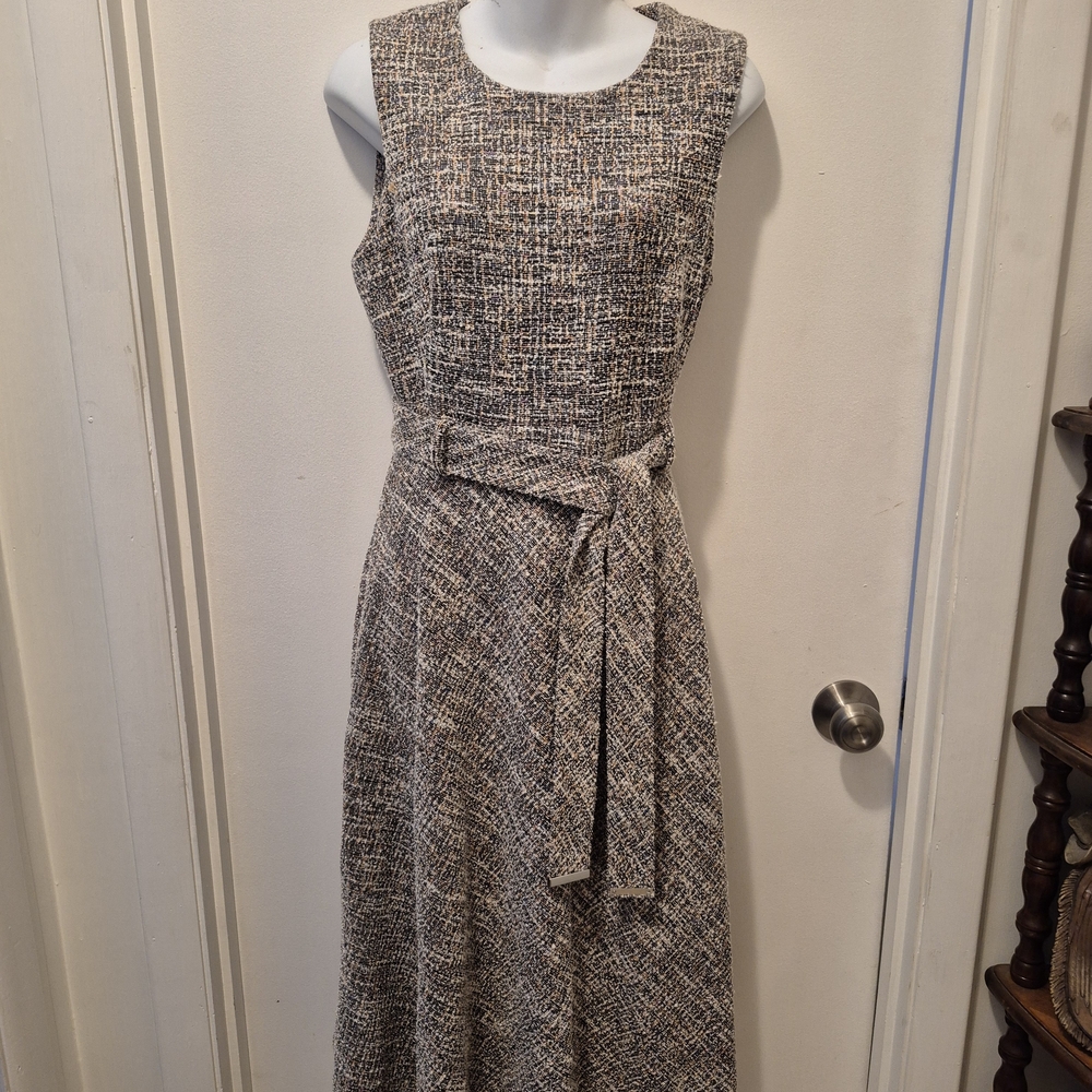 Calvin Klein Tweed Midi Dress